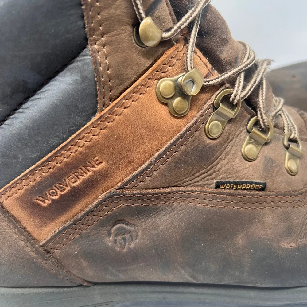 Wolverine EPX Waterproof Composite Toe Work Boots Mens 12 Brown Leather W10314